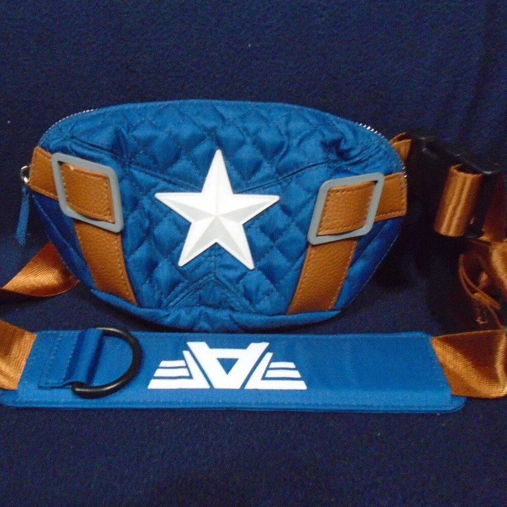 Disney Parks Marvel Captain America The First Avenger Belt Hip Fanny Pack Bag